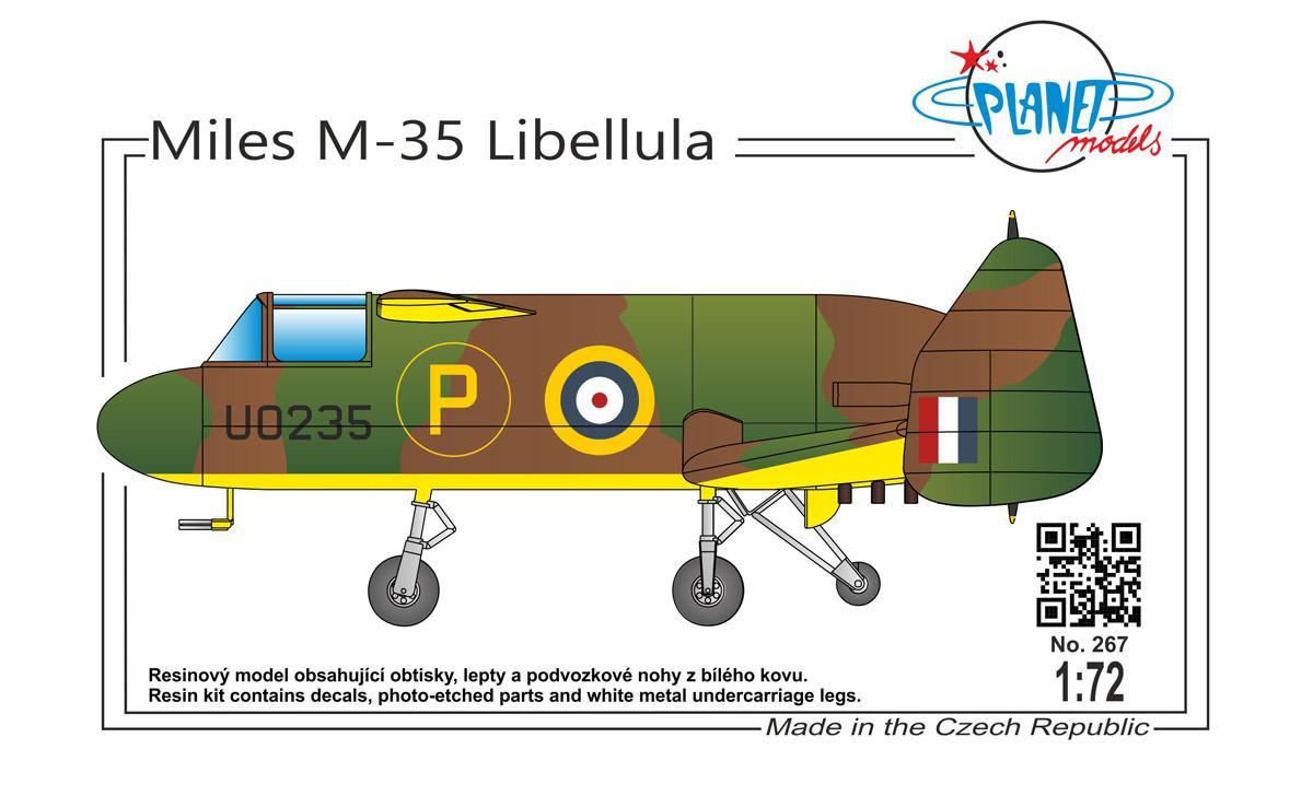 Planet Models PLA26772 1:72 Miles M.35 Libellula Prototype Resin Kit