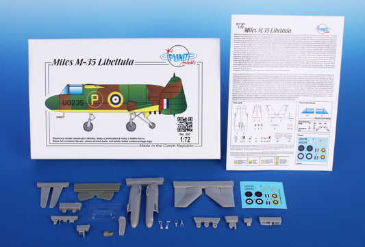 Planet Models PLA26772 1:72 Miles M.35 Libellula Prototype Resin Kit
