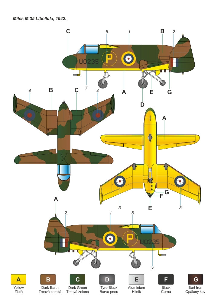 Planet Models PLA27048 Miles M.35 Libellula 1:48 Resin Kit