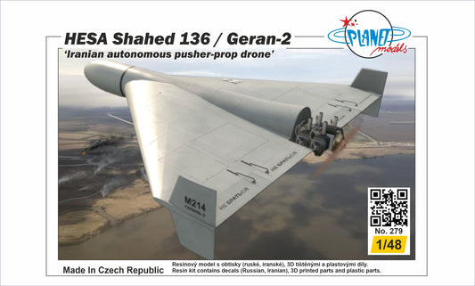 Planet Models PLA27948 HESA Shahid 136 / Geran-2 Drone 1:48