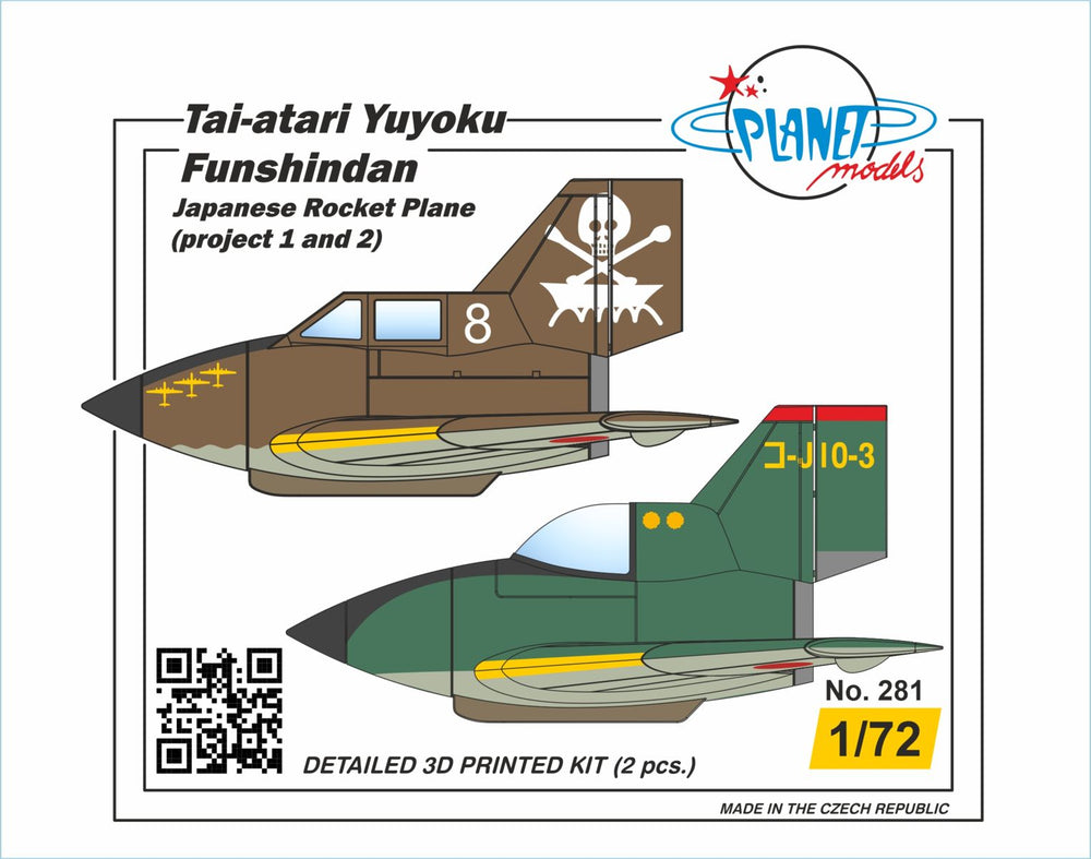 Planet Models PLA28172 1:72 Tai-atari Yuyoku Funshindan Japanese Rocket Plane