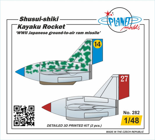 Planet Models PLA28248 Shusui-shiki Kayaku Rocket 1:48 (2 pcs)