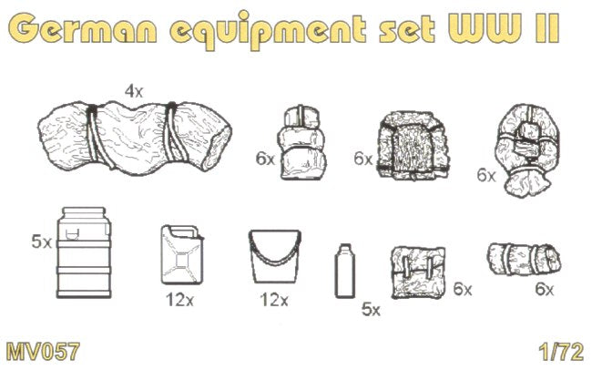 Planet Models PLAMV057 1:72 German equipment set WWII