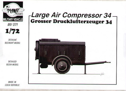 Planet Models PLAMV071 1:72 Grosser Drucklufterzeuger 34