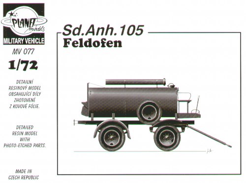 Planet Models PLAMV077 1:72 Sd.Anh.105 Feldofen