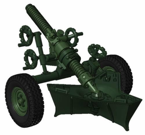 Planet Models PLAMV100 1:72 MO-120-RT-61,"120mm rifled towed mortar,Model