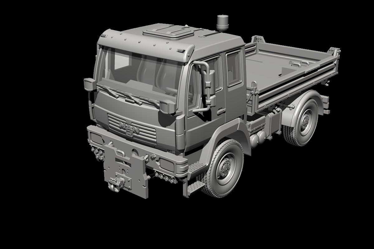 Planet Models PLAMV120 1:72 MAN LE 10.220 Bundeswehr Military Aircraft Tug