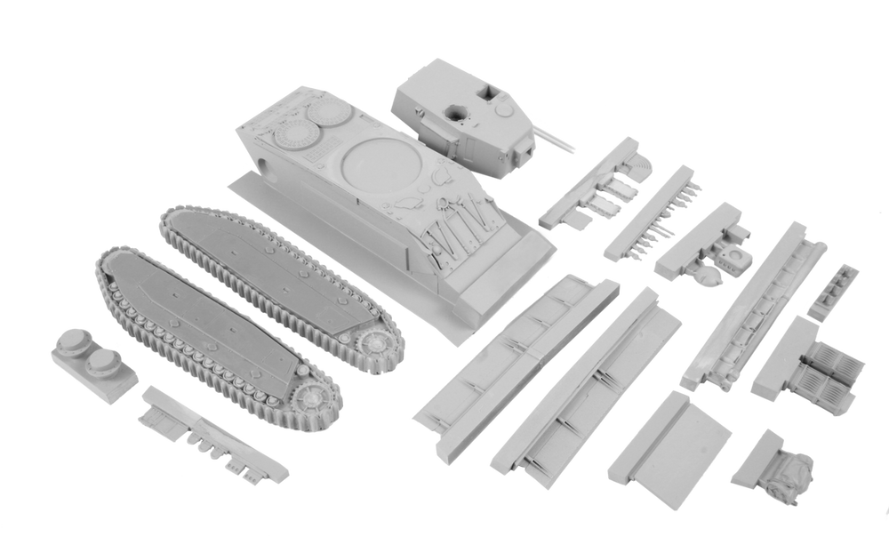 Planet Models PLAMV122 1:72 ARL-44 French Heavy Tank Resin Kit