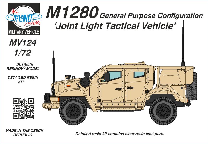 Planet Models PLAMV124 1:72 M1280 JLTV General Purpose Resin Kit