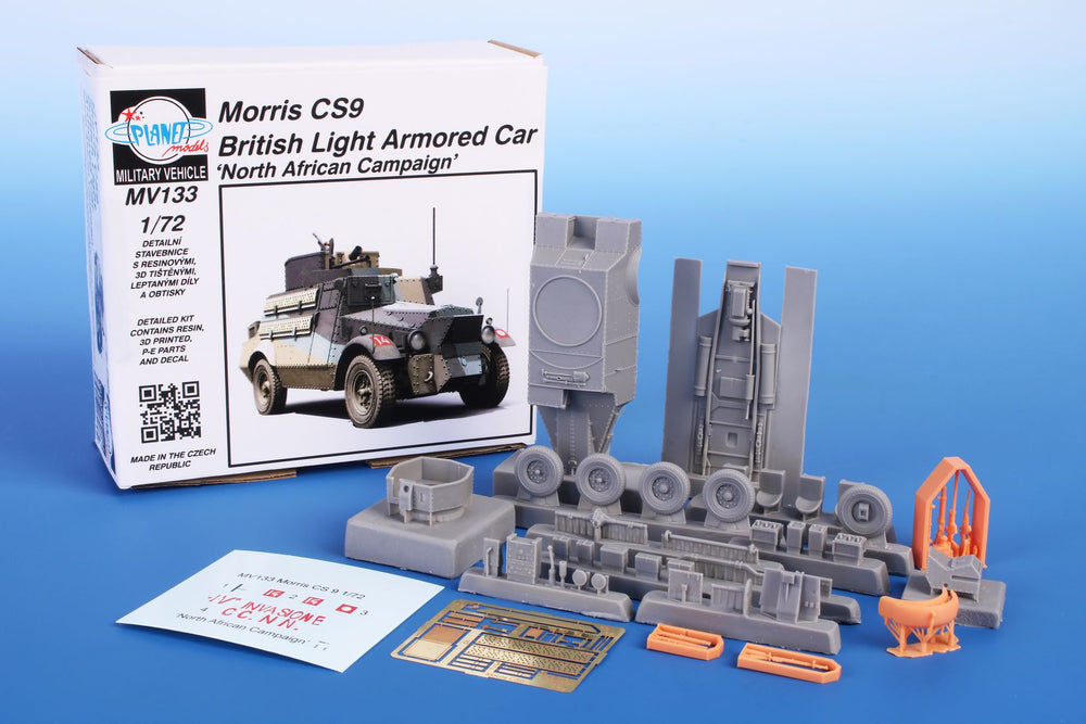 Planet Models PLAMV133 1:72 Morris CS9 Light Armoured Car Africa