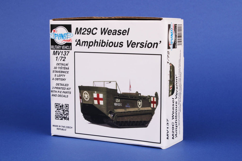 Planet Models PLAMV137 1:72 M29C Weasel Amphibious 3D Print Kit