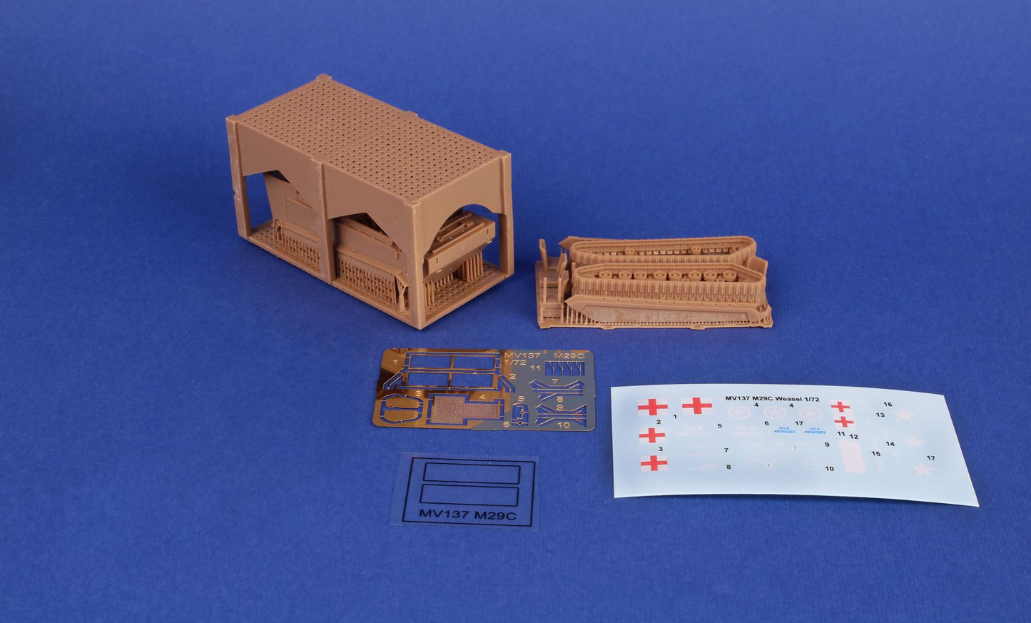 Planet Models PLAMV137 1:72 M29C Weasel Amphibious 3D Print Kit