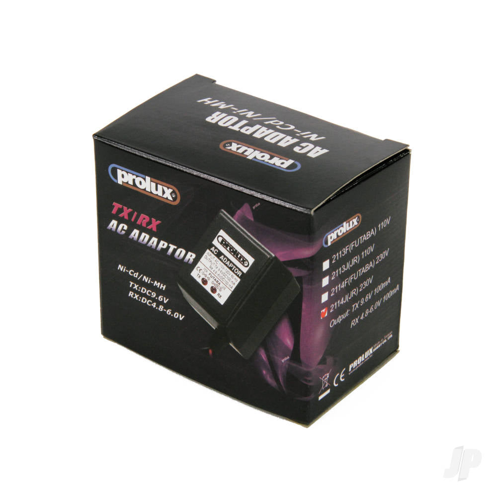 Prolux 4.8V - 9.6V AC Adaptor UK Charger Tx/Rx (JR) 1380UK
