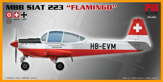PM Model PM206 1:48 Re-issue! Siat 223 'Flamingo'