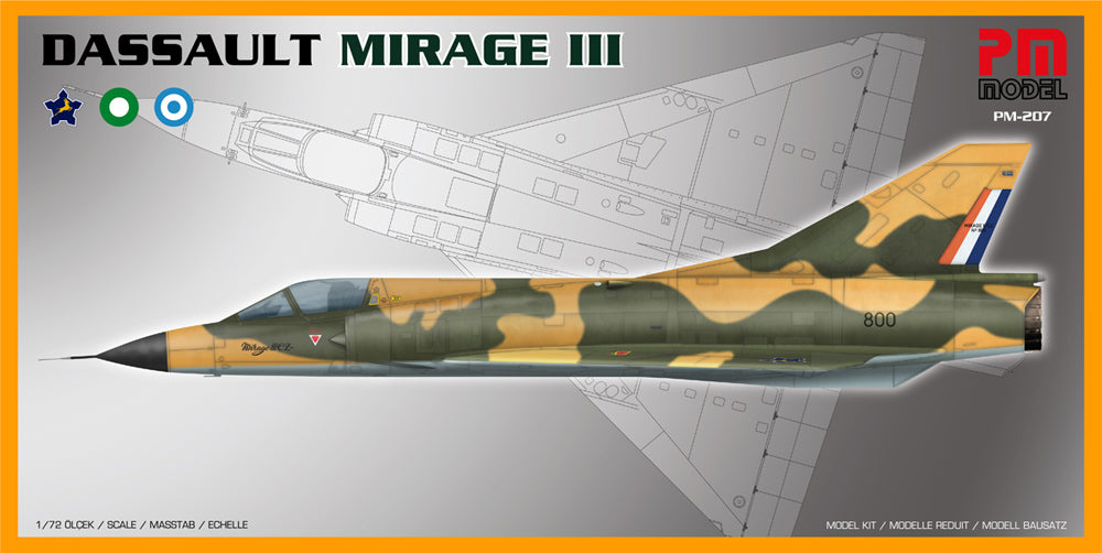 PM Model PM207 1:72 Re-issue! Dassault_Mirage IIIEA / Dagger