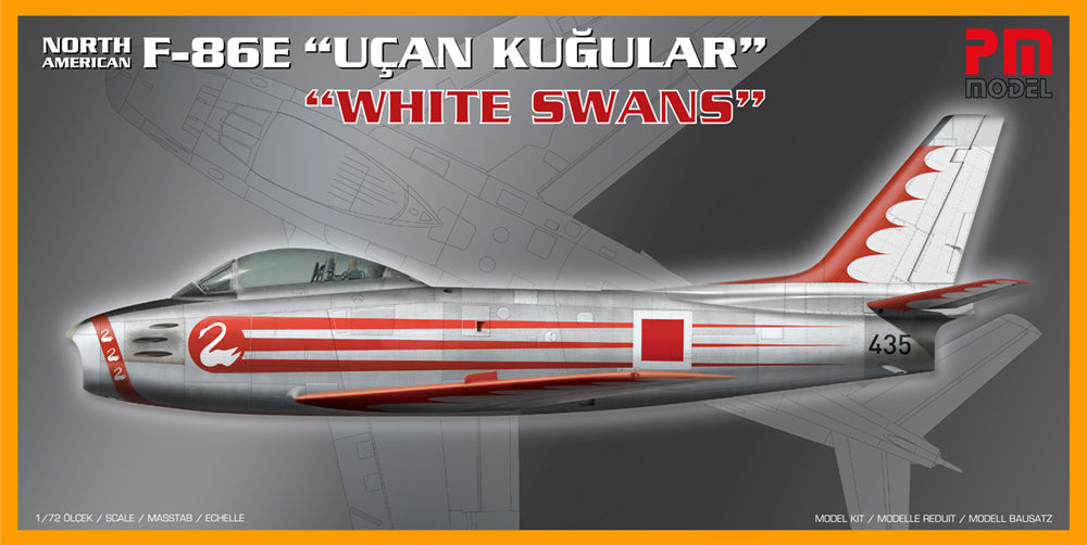 PM Model PM208 1:72 Re-issue! North-American F-86E Sabre 'White Swans'
