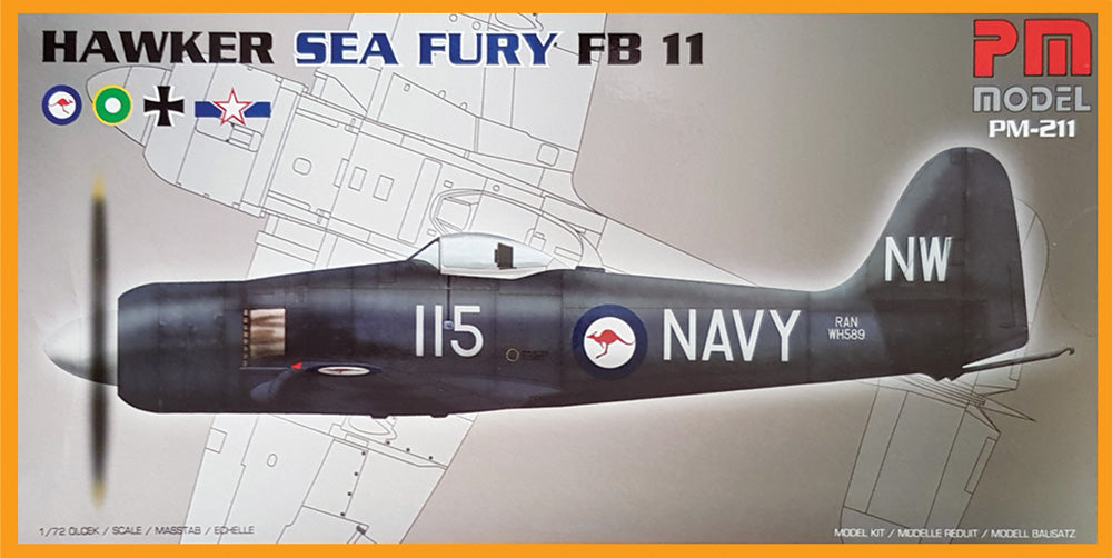 PM Model PM211 1:72 Re-issue! Hawker Sea Fury FB.11