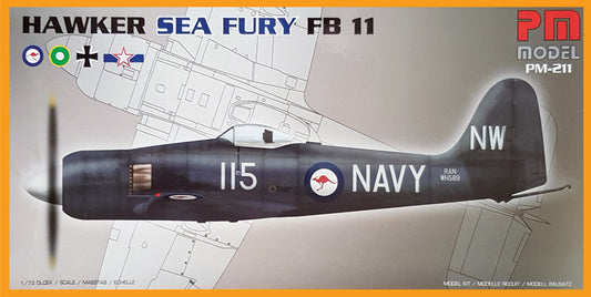 PM Model PM211 1:72 Re-issue! Hawker Sea Fury FB.11