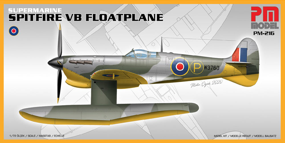 PM Model PM216 1:72 Re-issue! Supermarine Spitfire Mk.VB