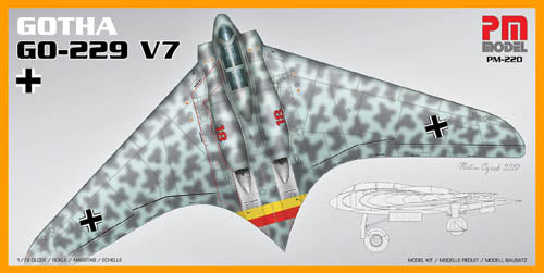 PM Model PM220 1:72 Re-issue! Horton Ho-229 Twin seat Night Fighter