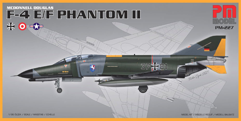 PM Model PM227 1:96 F-4E/F Phantom II German/Turkish/USAF