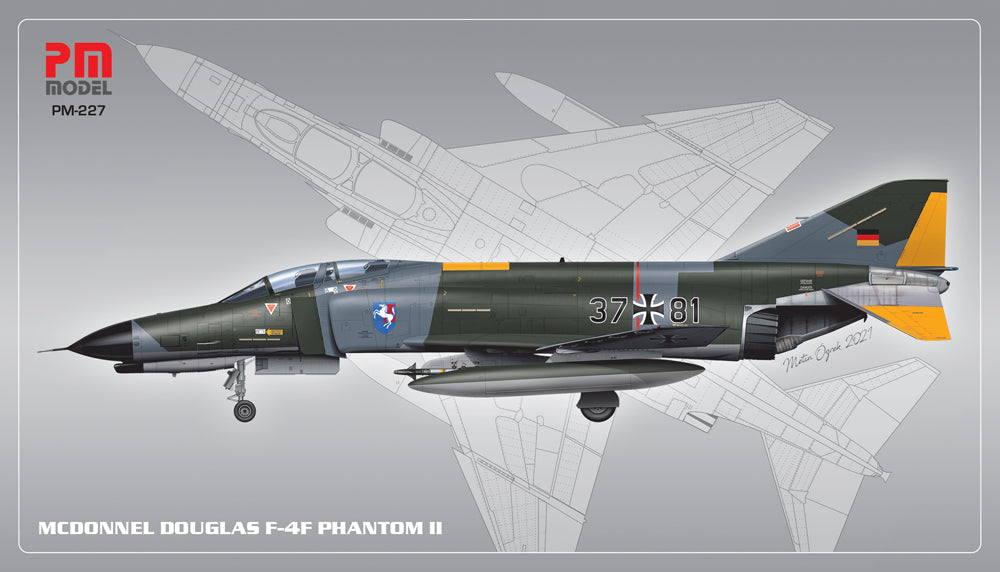 PM Model PM227 1:96 F-4E/F Phantom II German/Turkish/USAF