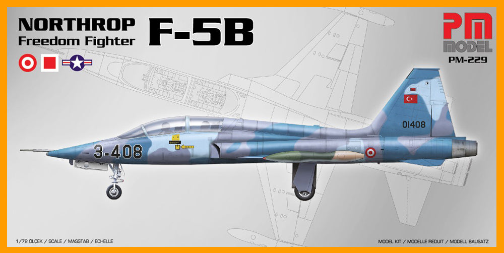 PM Model PM229 1:72 Northrop F-5B Freedom Fighter
