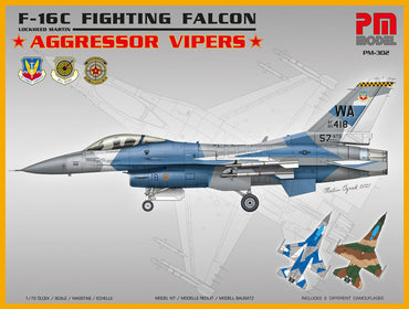 PM Model PM302 1:72 F-16C Fighting Falcon Aggressor Vipers Kit