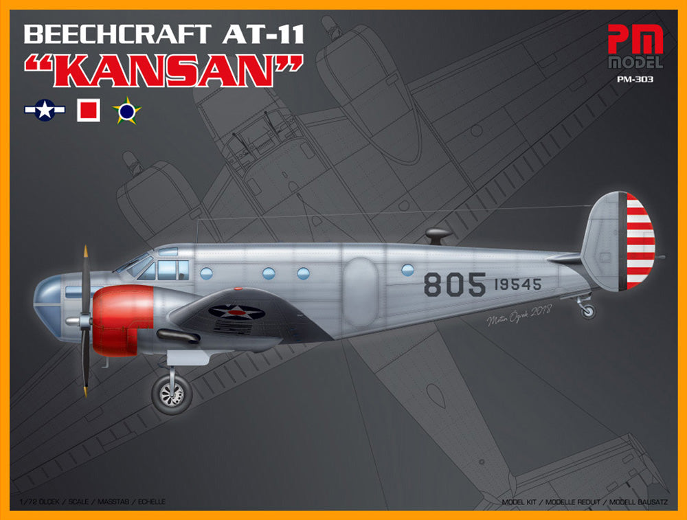 PM Model PM303 1:72 Re-issue! Beechcraft AT-11