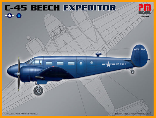 PM Model PM304 1:72 Re-issue! Beechcraft C-45 Expeditor