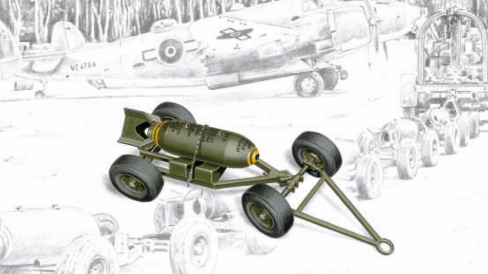 Plus Model PMAL4055 1:48 Mk.2 Bomb trailer THESE ARE PLASTIC NOT RESIN!