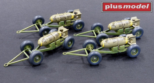Plus Model PMAL4055 1:48 Mk.2 Bomb trailer THESE ARE PLASTIC NOT RESIN!