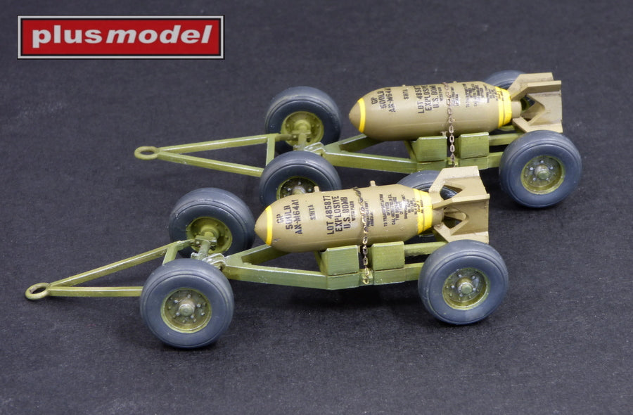 Plus Model PMAL4055 1:48 Mk.2 Bomb trailer THESE ARE PLASTIC NOT RESIN!