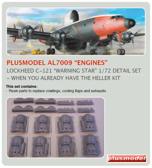 Plus Model PMAL7009 1:72 Lockheed EC-121 'Warning Star' Engines set