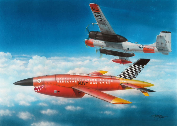 Plus Model PMAL7028 1:72 BQM-34 Firebee Unmanned Aircraft Plastic Kit