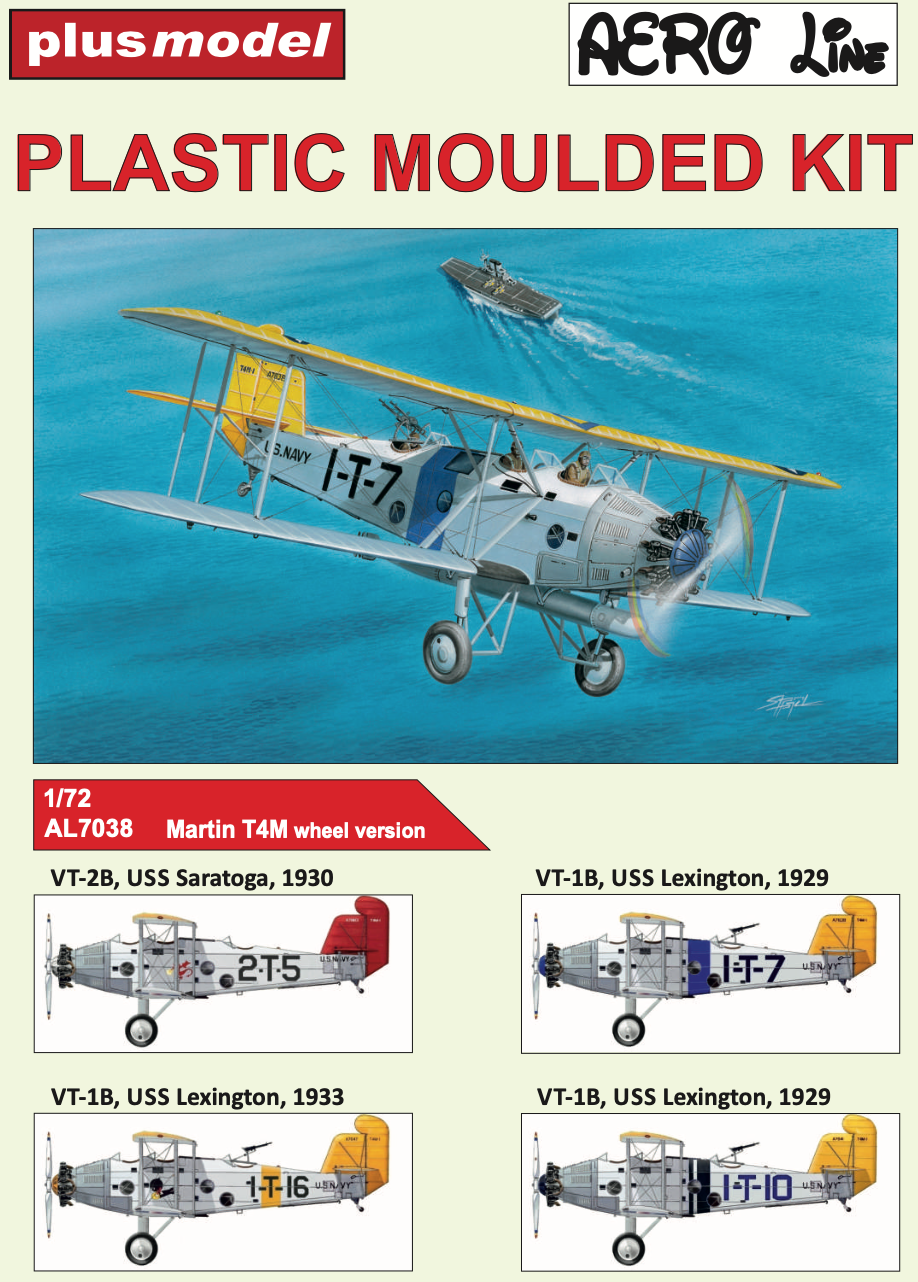 Plus Model PMAL7038 1:72 Martin T4M on wheels