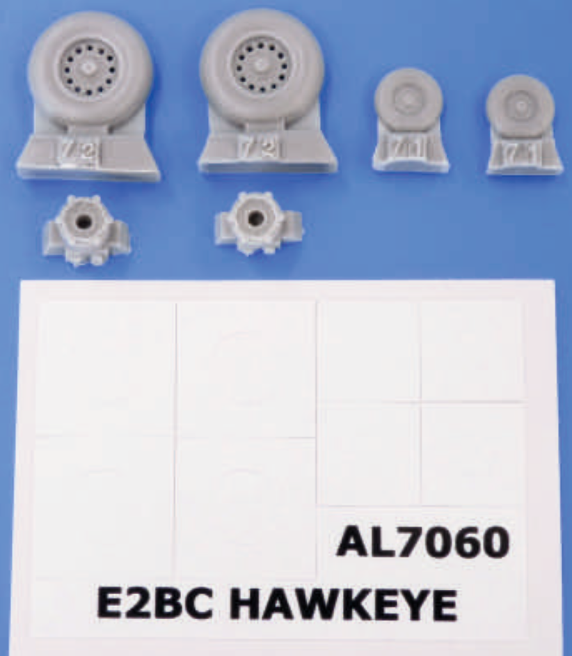 Plus Model PMAL7060 1:72 Grumman E2C Hawkeye wheels and paint mask