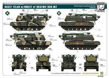 Panda PH35034 1:35 9A317 TELAR w/9M317 of 9K37M2 BUK M2