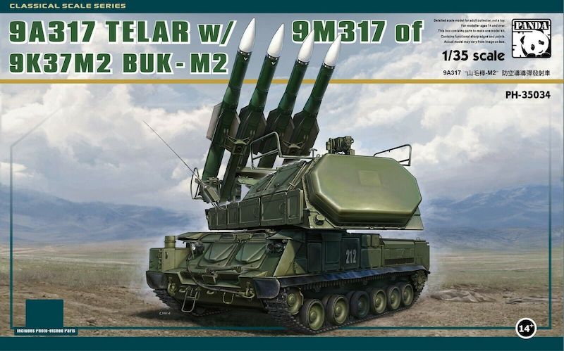 Panda PH35034 1:35 9A317 TELAR w/9M317 of 9K37M2 BUK M2