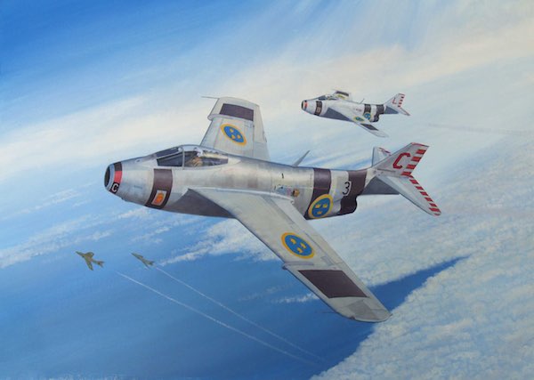 Pilot Replicas PR48A002 1:48 Saab J-29F Tunnan Swedish Plastic Kit
