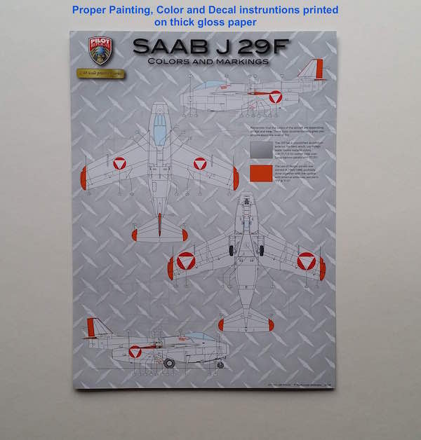 Pilot Replicas PR48A003 1:48 Saab J-29F Tunnan Austrian Plastic Kit