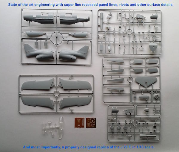 Pilot Replicas PR48A003 1:48 Saab J-29F Tunnan Austrian Plastic Kit