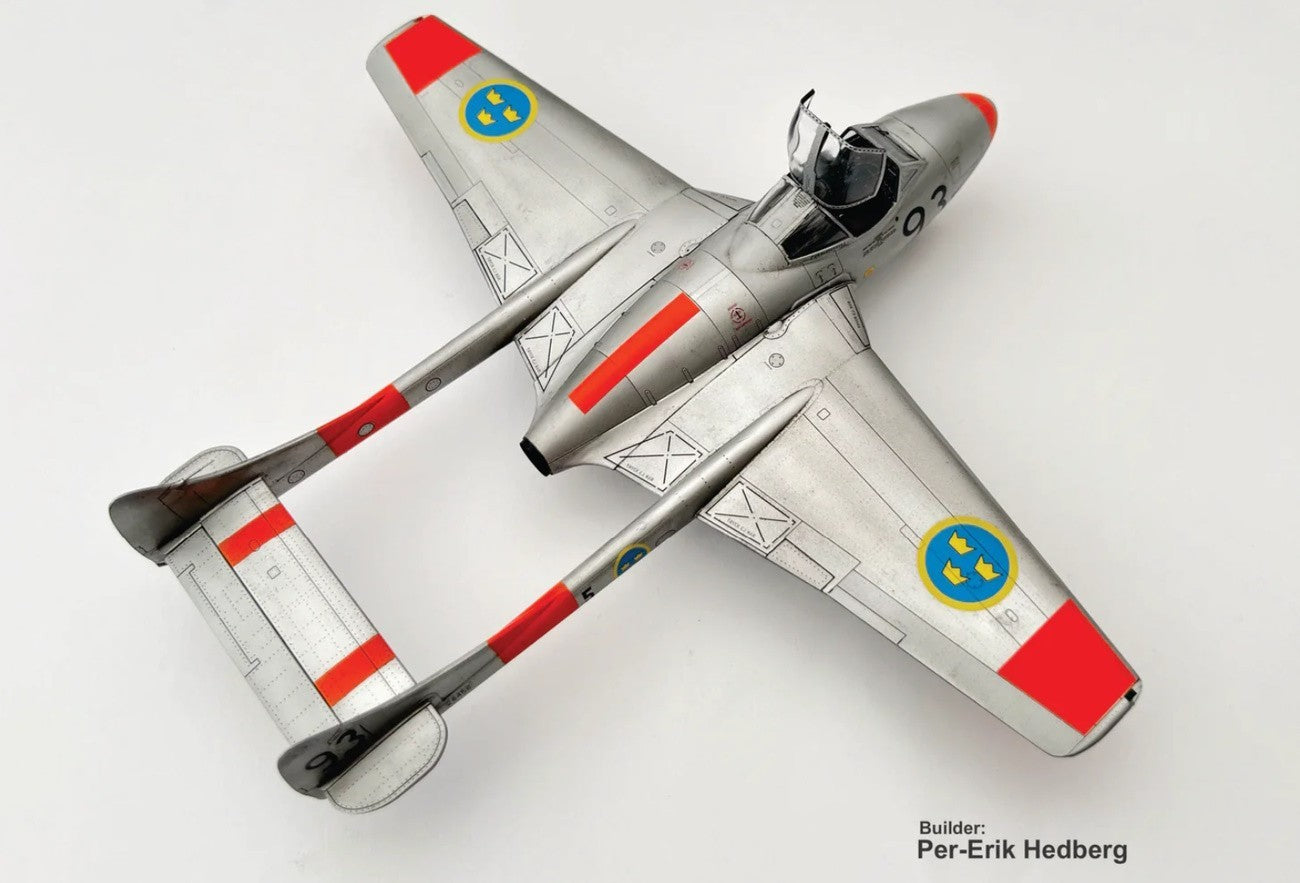 Pilot Replicas PR48A006 1:48 J28 Vampire FB50 Swedish Air Force