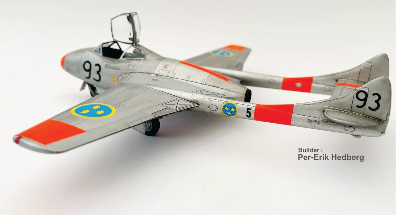 Pilot Replicas PR48A006 1:48 J28 Vampire FB50 Swedish Air Force