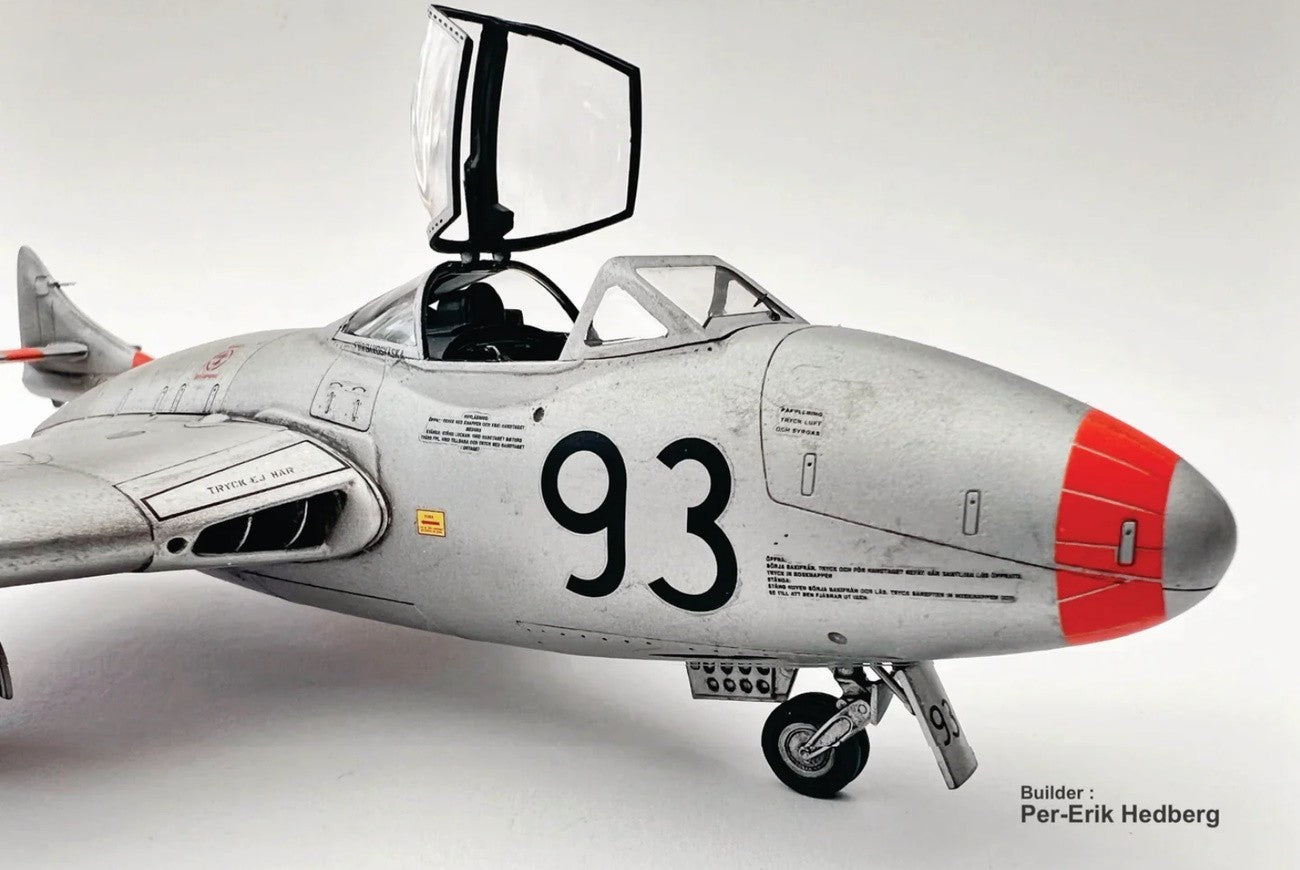 Pilot Replicas PR48A006 1:48 J28 Vampire FB50 Swedish Air Force