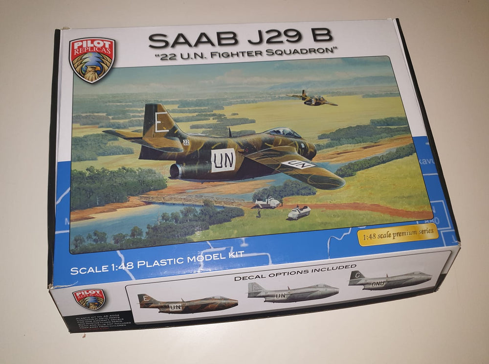 Pilot Replicas PR48A004 1:48 Saab J-29B Tunnan UN 22 Sqn Plastic Kit