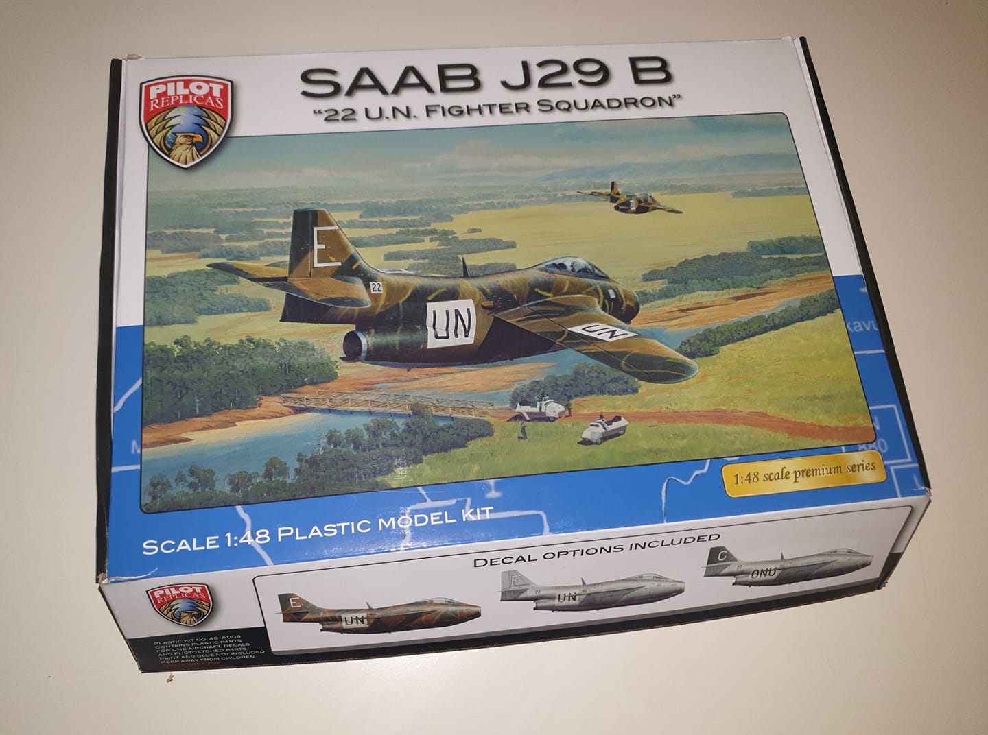 Pilot Replicas PR48A004 1:48 Saab J-29B Tunnan UN 22 Sqn Plastic Kit
