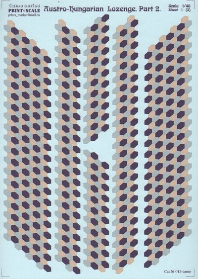 Print Scale PSL015 1:48 Austro-Hungarian Lozenge Part 2