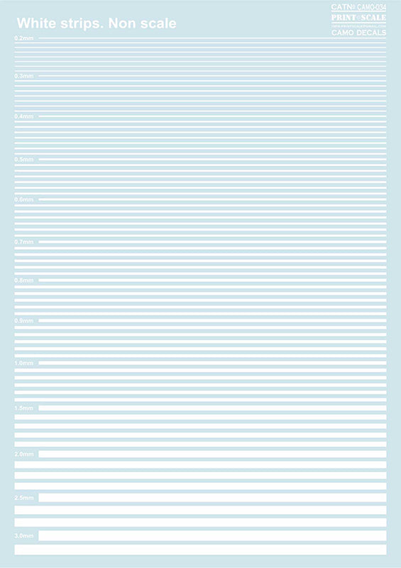 Print Scale PSL034 White stripes