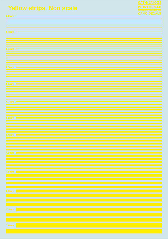 Print Scale PSL035 Yellow stripes
